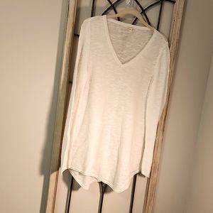 Eileen Fisher Off White Ribbed Sweater S